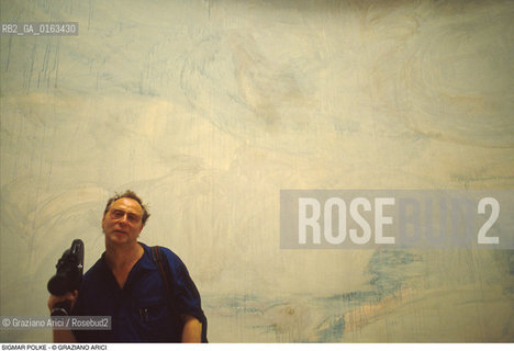Caption: Nome: .POLKE SIGMAR.Descrizione: .ARTE PITTORE BIENNALE CINEPRESE.Credit: ©Graziano Arici/Rosebud2 / Costo: .A.Nazione: .GERMANIA.Cittˆ: ..Data: .1982