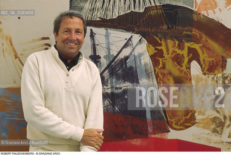 Caption: Nome: .RAUSCHENBERG ROBERT.Descrizione: .ARTE PITTORE BIENNALE POP ART.Credit: ©Graziano Arici/Rosebud2 / Costo: .A.Nazione: .USA.Cittˆ: ..Data: .1982