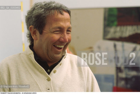 Caption: Nome: .RAUSCHENBERG ROBERT.Descrizione: .ARTE PITTORE BIENNALE POP ART.Credit: ©Graziano Arici/Rosebud2 / Costo: .A.Nazione: .USA.Cittˆ: ..Data: .1982