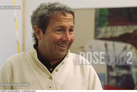 Caption: Nome: .RAUSCHENBERG ROBERT.Descrizione: .ARTE PITTORE BIENNALE POP ART.Credit: ©Graziano Arici/Rosebud2 / Costo: .A.Nazione: .USA.Cittˆ: ..Data: .1982