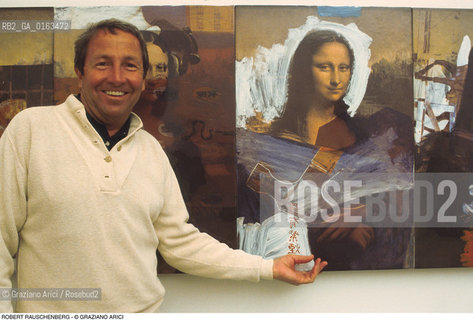 Caption: Nome: .RAUSCHENBERG ROBERT.Descrizione: .ARTE PITTORE BIENNALE POP ART.Credit: ©Graziano Arici/Rosebud2 / Costo: .A.Nazione: .USA.Cittˆ: ..Data: .1982