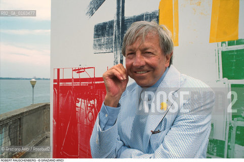Caption: Nome: .RAUSCHENBERG ROBERT.Descrizione: .ARTE PITTORE POP ART.Credit: ©Graziano Arici/Rosebud2 / Costo: .A.Nazione: .USA.Cittˆ: ..Data: .1996