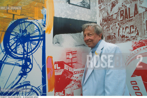 Caption: Nome: .RAUSCHENBERG ROBERT.Descrizione: .ARTE PITTORE POP ART.Credit: ©Graziano Arici/Rosebud2 / Costo: .A.Nazione: .USA.Cittˆ: ..Data: .1996