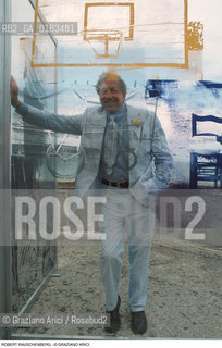 Caption: Nome: .RAUSCHENBERG ROBERT.Descrizione: .ARTE PITTORE POP ART.Credit: ©Graziano Arici/Rosebud2 / Costo: .A.Nazione: .USA.Cittˆ: ..Data: .1996