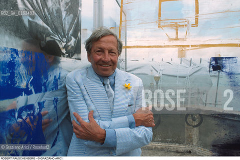 Caption: Nome: .RAUSCHENBERG ROBERT.Descrizione: .ARTE PITTORE POP ART.Credit: ©Graziano Arici/Rosebud2 / Costo: .A.Nazione: .USA.Cittˆ: ..Data: .1996