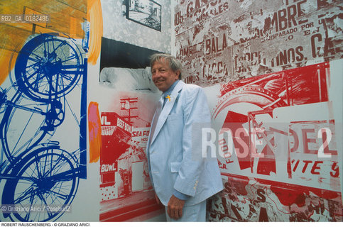 Caption: Nome: .RAUSCHENBERG ROBERT.Descrizione: .ARTE PITTORE POP ART.Credit: ©Graziano Arici/Rosebud2 / Costo: .A.Nazione: .USA.Cittˆ: ..Data: .1996