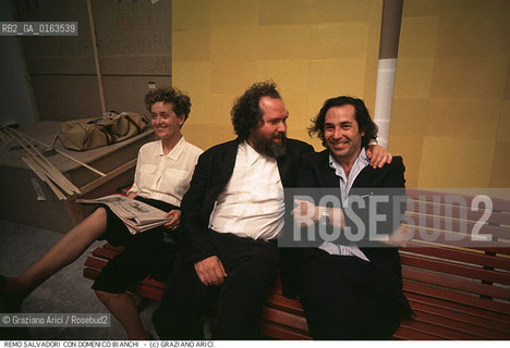 Nome: .SALVADORI REMO.Descrizione: .ARTE BIENNALE / CON BIANCHI DOMENICO.Credit: ©Graziano Arici/Rosebud2 / Costo: .A.Nazione: .ITALIA.Cittˆ: .VENEZIA.Data: .1993.