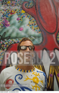 Caption: Nome: .SCHARF KENNY.Descrizione: .ARTE GRAFFITI BIENNALE.Credit: ©Graziano Arici/Rosebud2 / Costo: .A.Nazione: .USA.Cittˆ: ..Data: .1984