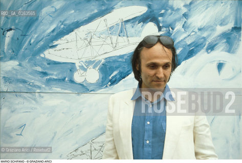 Caption: Nome: .SCHIFANO MARIO.Descrizione: .ARTE PITTORE.Credit: ©Graziano Arici/Rosebud2 / Costo: .A.Nazione: .ITALIA.Cittˆ: ..Data: .1980