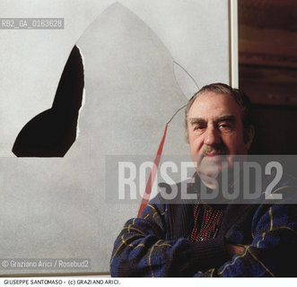 Nome: .SANTOMASO GIUSEPPE.Descrizione: .ARTE PITTORE NEL SUO STUDIO.Credit: ©Graziano Arici/Rosebud2 / Costo: .A.Nazione: .ITALIA.Cittˆ: .VENEZIA.Data: .1982.