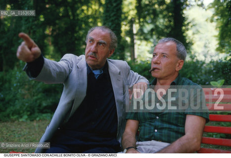 Nome: .SANTOMASO GIUSEPPE.Descrizione: .ARTE BIENNALE PITTORE CON IL CRITICO ACHILLE BONITO OLIVA.Credit: ©Graziano Arici/Rosebud2 / Costo: .A.Nazione: .ITALIA.Cittˆ: .VENEZIA.Data: .1988.