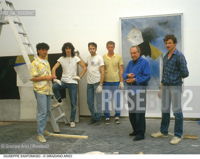 Nome: .SANTOMASO GIUSEPPE.Descrizione: .ARTE BIENNALE PITTORE.Credit: ©Graziano Arici/Rosebud2 / Costo: .A.Nazione: .ITALIA.Cittˆ: .VENEZIA.Data: .1988.
