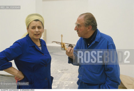Caption: Nome: .SANTOMASO GIUSEPPE.Descrizione: .ARTE BIENNALE PITTORE.Credit: ©Graziano Arici/Rosebud2 / Costo: .A.Nazione: .ITALIA.Cittˆ: ..Data: .1988