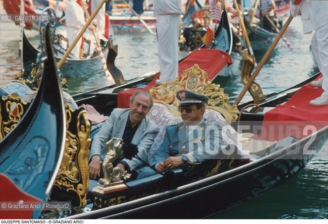 Caption: Nome: .SANTOMASO GIUSEPPE.Descrizione: .ARTE PITTORE BARCA MILITARI REGATA STORICA VENEZIA.Credit: ©Graziano Arici/Rosebud2 / Costo: .A.Nazione: .ITALIA.Cittˆ: ..Data: .1988