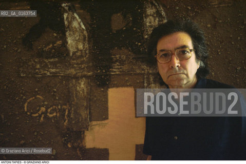 Caption: Nome: .TAPIES  ANTONI.Descrizione: .ARTE BIENNALE.Credit: ©Graziano Arici/Rosebud2 / Costo: .A.Nazione: .SPAGNA.Cittˆ: ..Data: .1982