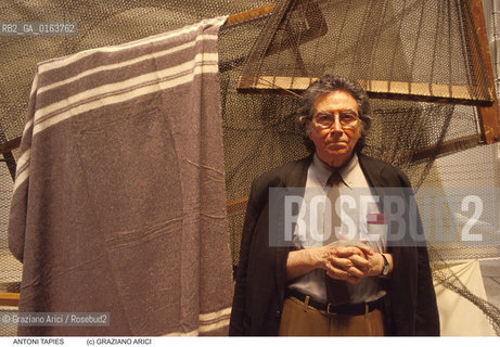 Nome: .TAPIES  ANTONI.Descrizione: .ARTE BIENNALE.Credit: ©Graziano Arici/Rosebud2 / Costo: .A.Nazione: .SPAGNA.Cittˆ: .VENEZIA.Data: .1993.
