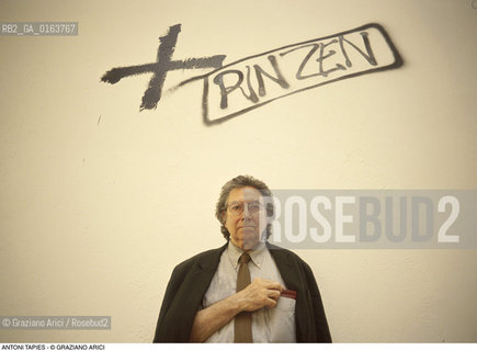 Caption: Nome: .TAPIES  ANTONI.Descrizione: .ARTE BIENNALE.Credit: ©Graziano Arici/Rosebud2 / Costo: .A.Nazione: .SPAGNA.Cittˆ: ..Data: .1993