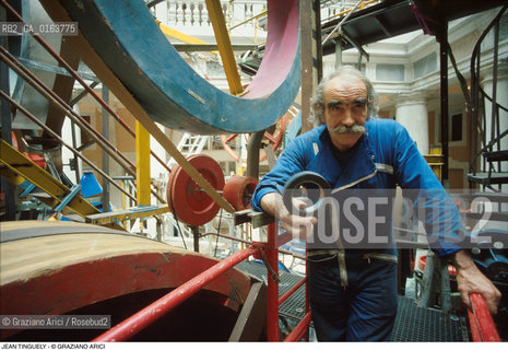 Caption: Nome: .TINGUELY JEAN.Descrizione: .ARTE / MACCHINA PALAZZO GRASSI.Credit: ©Graziano Arici/Rosebud2 / Costo: .A.Nazione: .SVIZZERA.Cittˆ: ..Data: .1987