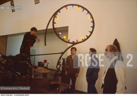 Caption: Nome: .TINGUELY JEAN.Descrizione: .ARTE / MACCHINA PALAZZO GRASSI.Credit: ©Graziano Arici/Rosebud2 / Costo: .A.Nazione: .SVIZZERA.Cittˆ: ..Data: .1987