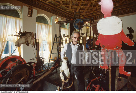 Caption: Nome: .TINGUELY JEAN.Descrizione: .ARTE / MACCHINA PALAZZO GRASSI ALCE.Credit: ©Graziano Arici/Rosebud2 / Costo: .A.Nazione: .SVIZZERA.Cittˆ: ..Data: .1987