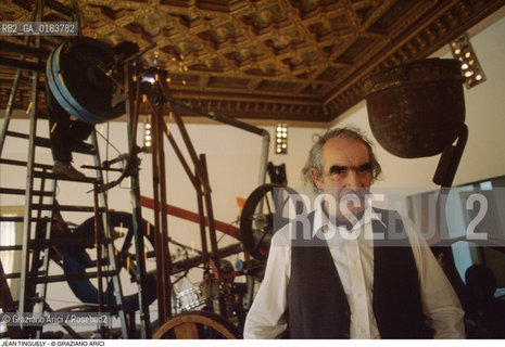 Caption: Nome: .TINGUELY JEAN.Descrizione: .ARTE / MACCHINA PALAZZO GRASSI.Credit: ©Graziano Arici/Rosebud2 / Costo: .A.Nazione: .SVIZZERA.Cittˆ: ..Data: .1987