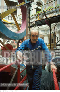Caption: Nome: .TINGUELY JEAN.Descrizione: .ARTE / MACCHINA PALAZZO GRASSI.Credit: ©Graziano Arici/Rosebud2 / Costo: .A.Nazione: .SVIZZERA.Cittˆ: ..Data: .1987