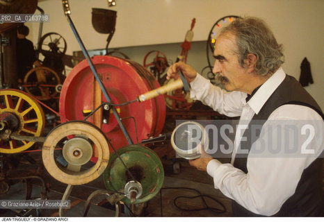 Caption: Nome: .TINGUELY JEAN.Descrizione: .ARTE / MACCHINA PALAZZO GRASSI MARTELLO.Credit: ©Graziano Arici/Rosebud2 / Costo: .A.Nazione: .SVIZZERA.Cittˆ: ..Data: .1987