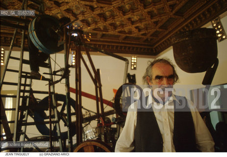 Nome: .TINGUELY JEAN.Descrizione: .ARTE / MACCHINA PALAZZO GRASSI.Credit: ©Graziano Arici/Rosebud2 / Costo: .A.Nazione: .SVIZZERA.Cittˆ: .VENEZIA.Data: .1987.