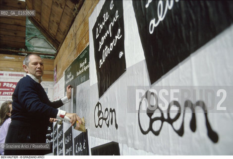 Caption: Nome: .VAUTIER BEN.Descrizione: .ARTE.Credit: ©Graziano Arici/Rosebud2 / Costo: .A.Nazione: .FRANCIA.Cittˆ: ..Data: .1988