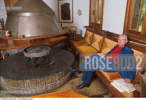Caption: Nome: .ZIGAINA GIUSEPPE.Descrizione: .ARTE PITTORE CASA CAMINETTO.Credit: ©Graziano Arici/Rosebud2 / Costo: .A.Nazione: .ITALIA.Cittˆ: ..Data: .1988