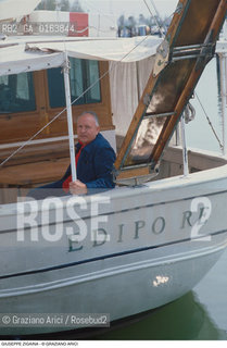 Caption: Nome: .ZIGAINA GIUSEPPE.Descrizione: .ARTE PITTORE IN BARCA.Credit: ©Graziano Arici/Rosebud2 / Costo: .A.Nazione: .ITALIA.Cittˆ: ..Data: .1988