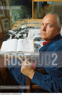 Caption: Nome: .ZIGAINA GIUSEPPE.Descrizione: .ARTE PITTORE IN STUDIO.Credit: ©Graziano Arici/Rosebud2 / Costo: .A.Nazione: .ITALIA.Cittˆ: ..Data: .1988