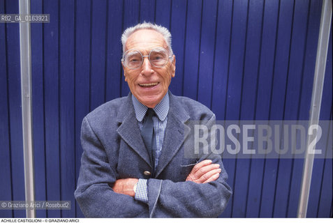 Caption: Nome: .CASTIGLIONI ACHILLE.Descrizione: .ARCHITETTURA ARCHITETTO LIGHT DISIGNER.Credit: ©Graziano Arici/Rosebud2 / Costo: .A.Nazione: .ITALIA.Cittˆ: ..Data: .1996