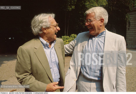 Caption: Nome: .GEHRY FRANK O ..Descrizione: .ARCHITETTURA ARCHITETTO/CON PETER EISEMAN.Credit: ©Graziano Arici/Rosebud2 / Costo: .A.Nazione: .USA.Cittˆ: ..Data: .1992