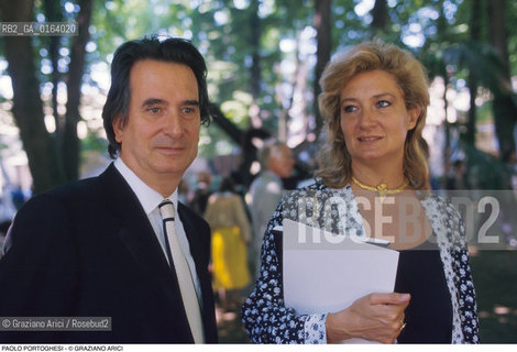Caption: Nome: .PORTOGHESI PAOLO.Descrizione: .ARCHITETTURA ARCHITETTO/CON LA MOGLIE .Credit: ©Graziano Arici/Rosebud2 / Costo: .A.Nazione: .ITALIA.Cittˆ: ..Data: .1985