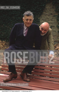 Nome: .ROSSI ALDO.Descrizione: .ARCHITETTO/CON VITTORIO GREGOTTI ALLA BIENNALE ARCHITETTURA.Credit: ©Graziano Arici/Rosebud2 / Costo: .A.Nazione: .ITALIA.Cittˆ: .VENEZIA.Data: .1992.