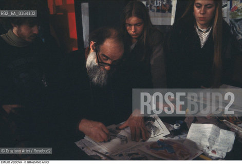 Caption: Nome: .VEDOVA EMILIO.Descrizione: .ARTE PITTORE / ALL ACCADEMIA DI BELLE ARTI.Credit: ©Graziano Arici/Rosebud2 / Costo: .A.Nazione: .ITALIA.Cittˆ: ..Data: .1982