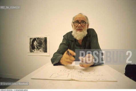 Caption: Nome: .VEDOVA EMILIO.Descrizione: .ARTE PITTORE / AL PAC.Credit: ©Graziano Arici/Rosebud2 / Costo: .A.Nazione: .ITALIA.Cittˆ: .MILANO.Data: .1991