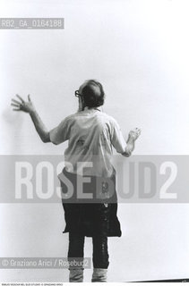 Caption: Nome: .VEDOVA EMILIO.Descrizione: .ARTE PITTORE NEL SUO STUDIO.Credit: ©Graziano Arici/Rosebud2 / Costo: .A.Nazione: .ITALIA.Cittˆ: ..Data: .1987