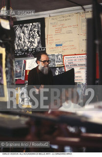 Nome: .VEDOVA EMILIO.Descrizione: .ARTE PITTORE / ALL ACCADEMIA DI BELLE ARTI.Credit: ©Graziano Arici/Rosebud2 / Costo: .A.Nazione: .ITALIA.Cittˆ: .MILANO.Data: .1982.