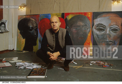 Nome: .DINE JIM.Descrizione: .ARTE PITTORE IN STUDIO.Credit: ©Graziano Arici/Rosebud2 / Costo: .A.Nazione: .USA.Cittˆ: .VENEZIA.Data: .1985.