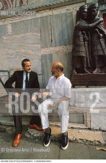 Nome: .DINE JIM.Descrizione: .ARTE PITTORE A VENEZIA / CON IL GALLERISTA ATTILIO CODOGNATO.Credit: ©Graziano Arici/Rosebud2 / Costo: .A.Nazione: .USA.Cittˆ: ..Data: .1988.