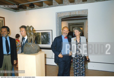 Nome: .DINE JIM.Descrizione: .ARTE PITTORE / CON LA MOGLIE NANCY / INAUGURAZIONE DELLA MOSTRA DI JIM DINE A CA PESARO.Credit: ©Graziano Arici/Rosebud2 / Costo: .A.Nazione: .USA.Cittˆ: ..Data: .1985.