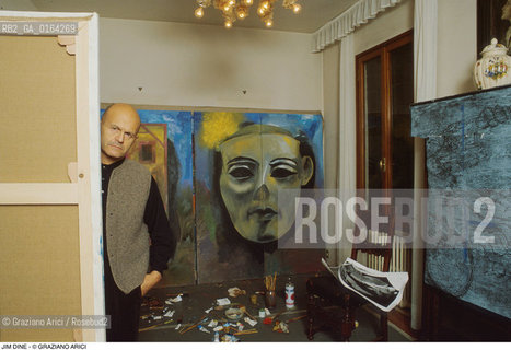 Nome: .DINE JIM.Descrizione: .ARTE PITTORE IN STUDIO .Credit: ©Graziano Arici/Rosebud2 / Costo: .A.Nazione: .USA.Cittˆ: ..Data: .1985.