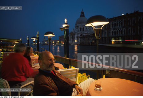 Nome: .DINE JIM.Descrizione: .ARTE PITTORE A VENEZIA SULLA TERAZZA DELLHOTEL GRITTI.Credit: ©Graziano Arici/Rosebud2 / Costo: .A.Nazione: .USA.Cittˆ: ..Data: .1988.
