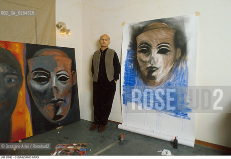 Nome: .DINE JIM.Descrizione: .ARTE PITTORE IN STUDIO.Credit: ©Graziano Arici/Rosebud2 / Costo: .A.Nazione: .USA.Cittˆ: ..Data: .1985.