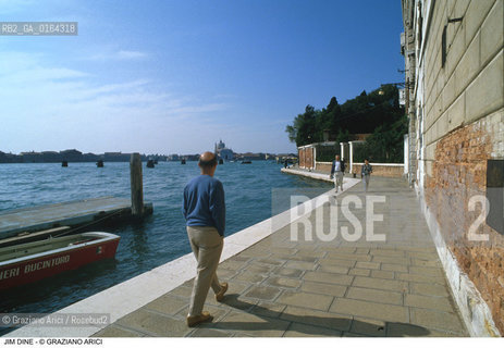 Nome: .DINE JIM.Descrizione: .ARTE PITTORE A VENEZIA.Credit: ©Graziano Arici/Rosebud2 / Costo: .A.Nazione: .USA.Cittˆ: .VENEZIA.Data: .1985.