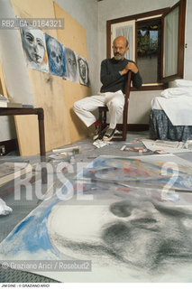 Nome: .DINE JIM.Descrizione: .ARTE PITTORE IN STUDIO .Credit: ©Graziano Arici/Rosebud2 / Costo: .A.Nazione: .USA.Cittˆ: ..Data: .1985.