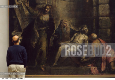 Nome: .DINE JIM.Descrizione: .ARTE PITTORE / DEPOSIZIONE DEL TIZIANO.Credit: ©Graziano Arici/Rosebud2 / Costo: .A.Nazione: .USA.Cittˆ: .VENEZIA.Data: .1985.