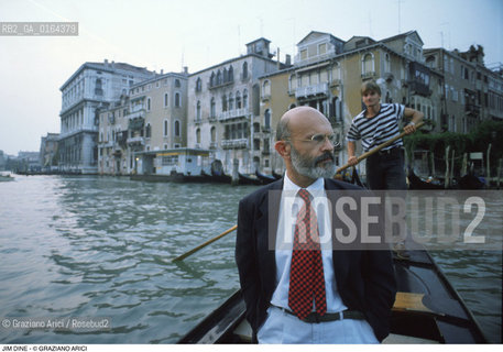 Nome: .DINE JIM.Descrizione: .ARTE PITTORE A VENEZIA / IN GONDOLA.Credit: ©Graziano Arici/Rosebud2 / Costo: .A.Nazione: .USA.Cittˆ: ..Data: .1988.
